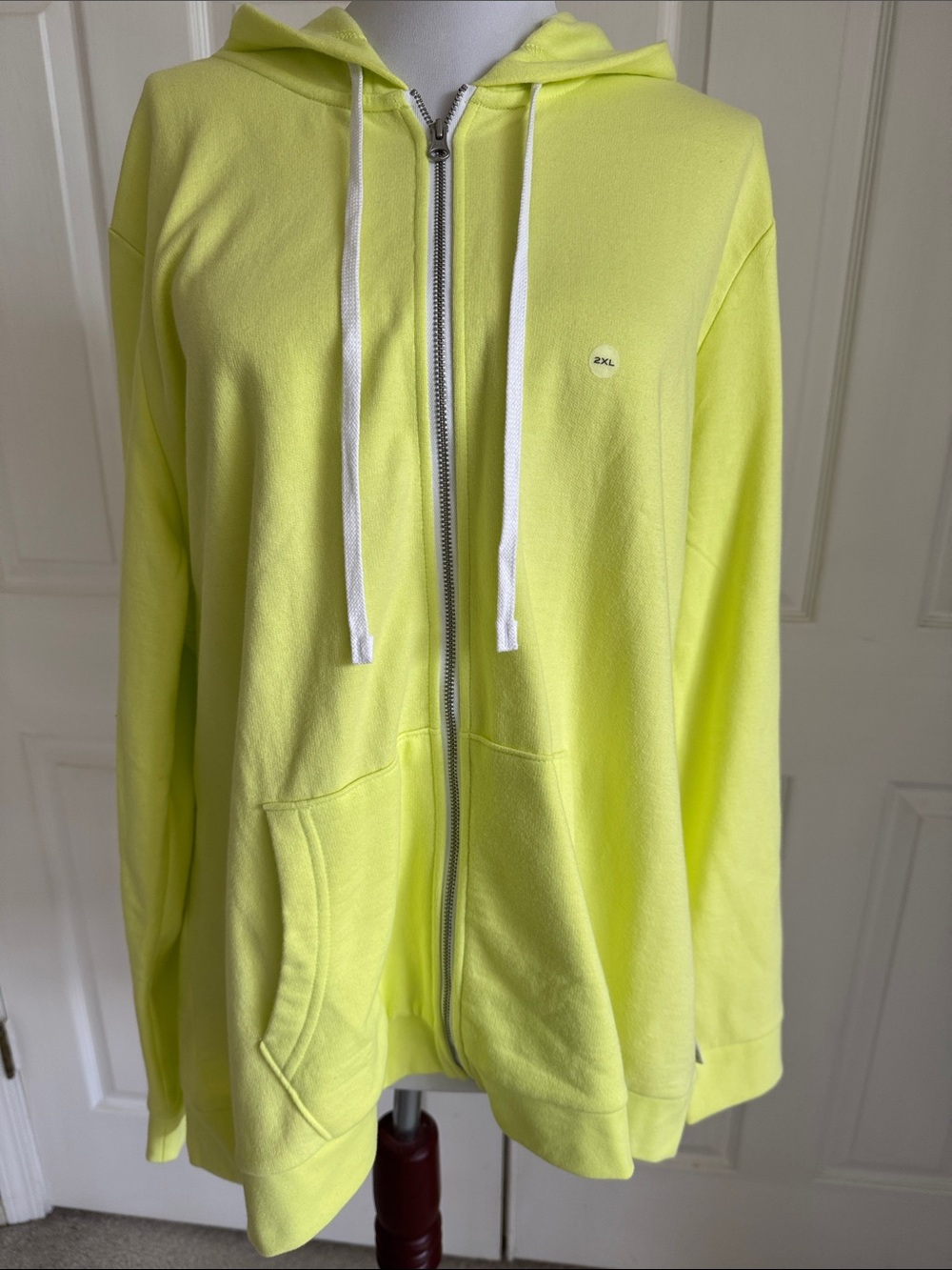 Eddie Bauer Neon Yellow Full-Zip Hoodie